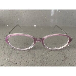 Sferoflex Eyeglasses Frames ONLY Italy 1488 L1104 49-16-130 Full Rim Purple oval